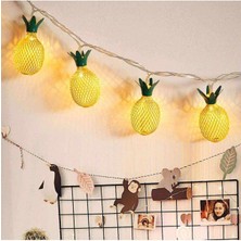 Dekoratif 3D Ananas Ampüllü LED Aydınlatma 10 Ledli