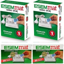 Esemmat Kablolu Otomatik Isı Kontrollü Cihaz X2 + Sivrisinek Kovucu Tablet 20 Adet X2