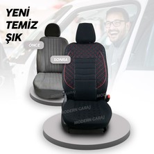 Modern Garaj Hyundaı Elantra Gofrajlı Oto Koltuk Logolu Kılıfı Seti