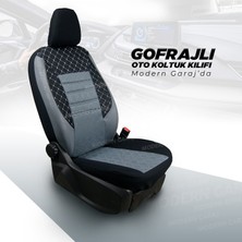 Modern Garaj Seat Toleda Gofrajlı Oto Koltuk Logolu Kılıfı Seti