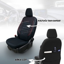 Modern Garaj Seat Cordoba Gofrajlı Oto Koltuk Logolu Kılıfı Seti