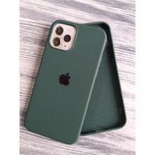 Gritty Apple iPhone 12 Pro Uyumlu Lansman Içi Kadife Silikon Logolu Kılıf