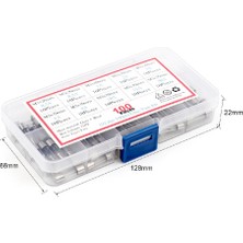 Rob Ada  100 Adet 5X20MM Tüp Sigorta - Cam Sigorta Seti - Kutulu