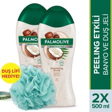 Palmolive Body & Mind Hindistan Cevizi Banyo ve Duş Jeli 500 ml x 2 Adet + Duş Lifi