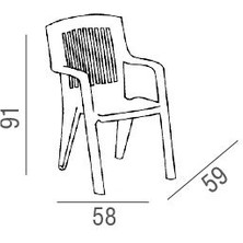 Bplas Charlestone Plastik Sandalye (4'lü Set)