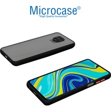 Microcase Xiaomi Redmi Note 9s London Serisi Darbeye Dayanıklı Kılıf - Buzlu Siyah