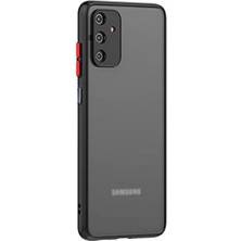 Microcase Samsung Galaxy M52 5g London Serisi Darbeye Dayanıklı Kılıf - Buzlu Siyah