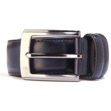 Morven Erkek Lacivert Klasik Analin Kemer