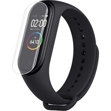 MobaxAksesuar Xiaomi Mi Band 5 6 Full Ekran Nano Saat Koruyucu Narr Tpu