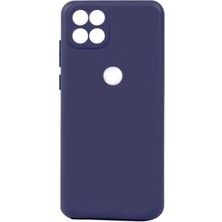Tekno Grup Casper Via E30 Kılıf Mat Esnek Biye Silikon Kılıf Lacivert + Cam Ekran Koruyucu