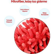 Teleskopik Mikrofiber Pratik Uzayabilen Toz Alma Fırçası Aparatı-