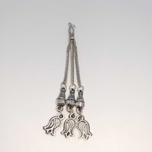 Be Beauty Gümüş Renkli Metal Tesbih Püskülü Model 02