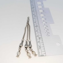 Be Beauty Gümüş Renkli Metal Tesbih Püskülü Model 05
