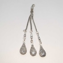 Be Beauty Gümüş Renkli Metal Tesbih Püskülü Model 13