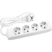 Viko Multi-Let 4'lü Topraklı Çocuk Korumalı Grup Priz 4 Metre