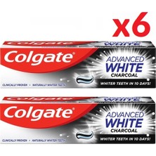 Colgate Advanced White Charcoal 75ML x 6 Adet Diş Macunu