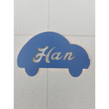 Wood 14 Dizayn Ahşap Araba  Gece Lambası