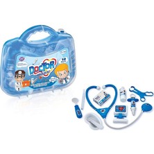Hobi Toys Mavi Çocuk Medikal Doktor Seti (10 Parça)