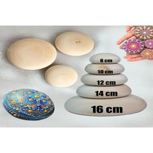 Mandala Art Fabric Taş Görünümlü Ahşap 10X10 cm Dot Mandala Için Özel Üretim Ahşaplar