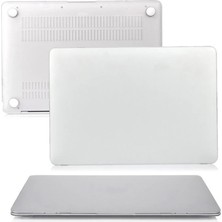CoverZone Macbook Pro 16.2'' ile Uyumlu A2485 Üst Alt Tam Kapatan Şeffaf Kristal Fluently Kapak Şeffaf