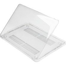 CoverZone Macbook Pro 16.2'' ile Uyumlu A2485 Üst Alt Tam Kapatan Şeffaf Smooth Kapak Şeffaf