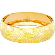 T51 Tuğrul Altın 20 gr(gram) 20 mm 22 Ayar İşçiliksiz Bilezik TBC0020-120