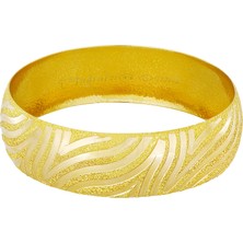 T51 Tuğrul Altın 21 gr(gram) 22 Ayar 18 mm İşçiliksiz Bilezik TBC0021-181