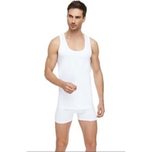 Tutku Elit 1001 Erkek Penye Askılı Atlet 3' Lü Beyaz - 6