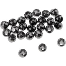 50 Adet Tungsten Oluklu Fly Bağlama Boncuk Perisi Kafa Gözler Yuvarlak Top Boncuk 2.8mm