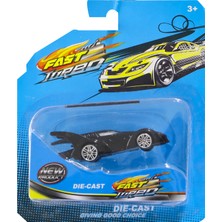 MEGA 1:64 Ölçekli Die-Cast Mat Yarasa Araba