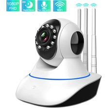 Shlxy Ip 1080P Gece Görüşlü Wifi Güvenlik Kamerası -Beyaz (Yurt Dışından)