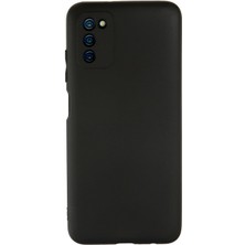 Nevarium Samsung Galaxy A03S Kılıf Yumuşak Dokulu Silikon First - Siyah