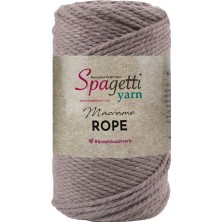 Spagetti Yarn 2mm 250G Koyu Bej 2 Büküm Halat Makrome Ipi