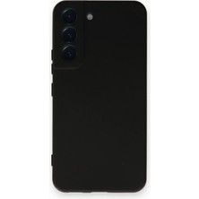 Smcase Samsung Galaxy S22 Kılıf Mara Silikon Mat Soft Korumalı Lansman Siyah
