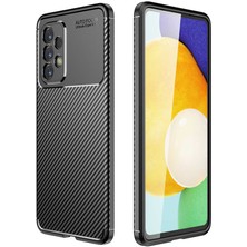 Smcase Samsung Galaxy A53 5g Kılıf Negro Karbon Kamera Korumalı Silikon+Nano Glass Siyah