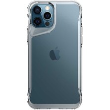 Smcase Apple iPhone 12 Pro Max Kılıf Lüx Transparan Şeffaf Pürüzsüz Sert Silikon Renksiz