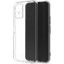 Dlrcase Vivo Y21S Kılıf Süper Silikon Kamera Korumal Şeffafı+Nano Glass