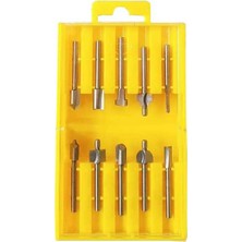 Yu-Su Tools Freze Uç Ahşap Oyma 10 Parça Hss  Gravür Matkap Uç 3,2 mm