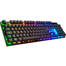 GameBooster G76K Attack Rainbow Aydınlatmalı Semi-Mechanical Oyun Klavyesi (GB-G76K)