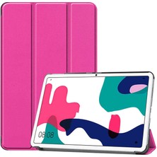 Kilifone - Huawei Matepad 10.4 - Tablet Kılıfı Smart Cover Standlı 1-1 Kılıf - Pembe