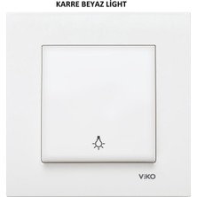 Viko Karre Beyaz Light Anahtar