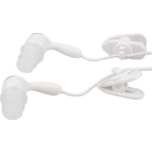 Evrensel Kulak Su Geçirmez Ipx8 Stereo Yüzme Kulaklık ve Kulakiçi Beyaz