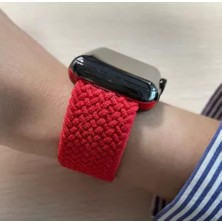 Gregoss Apple Watch Uyumlu ( 42/44/45 Mm) Örgülü Esnek Solo Döngü Kordon