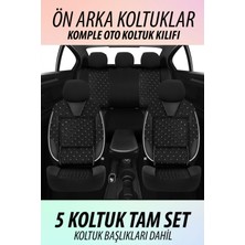 Nice Shop Citroen C4 Uyumlu Koltuk Kılıfı Genesa Serisi - Siyah