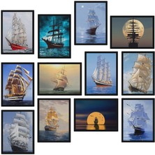 Hero Tasarım Gemi 12 Parça Mdf TABLOZLLTB310