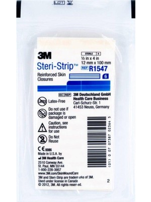 3m Steri-Strip Dikiş Bandı 12MM x 100MM ( 1 paket 6 adet içerir)