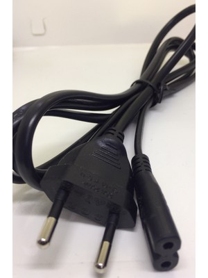 Ata Elektronik 1.5mt 1.5 Metre Ac Power Güç Laptop Kablosu 220 Volt Priz Fiş Tv Teyp Elektrik 2 Oluklu 2 Pin