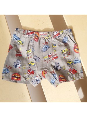 Ceylanoğlu Erkek Çocuk Desenli Boxer 6'lı