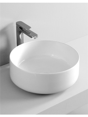 Newarc Morena Tezgah Üstü Lavabo Beyaz