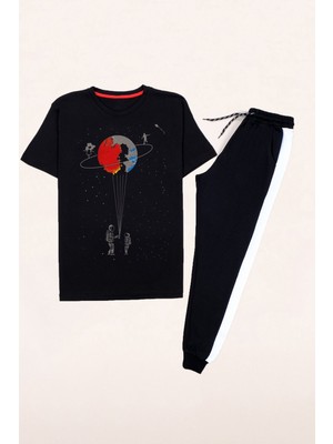 Trendypassion Evren Temalı Tasarım Eşofman Takımı